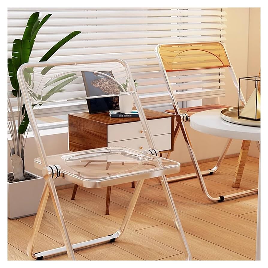 Amazon｜KXJPIZIYB 透明アクリル折りたたみチェア、人間工学に